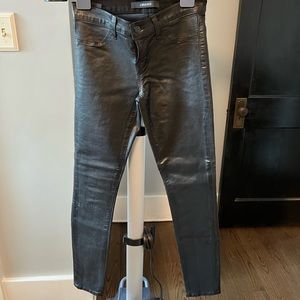 J. Brand Coated Skinny Jeans